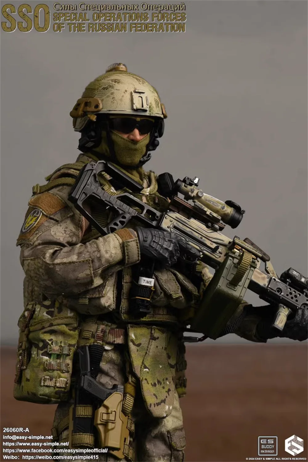 In Stock 1/6 Easy&Simple ES 26060RA Russian SSO Special Operation Forces Soldier Full Set Moveable Action Figure Model For Fans