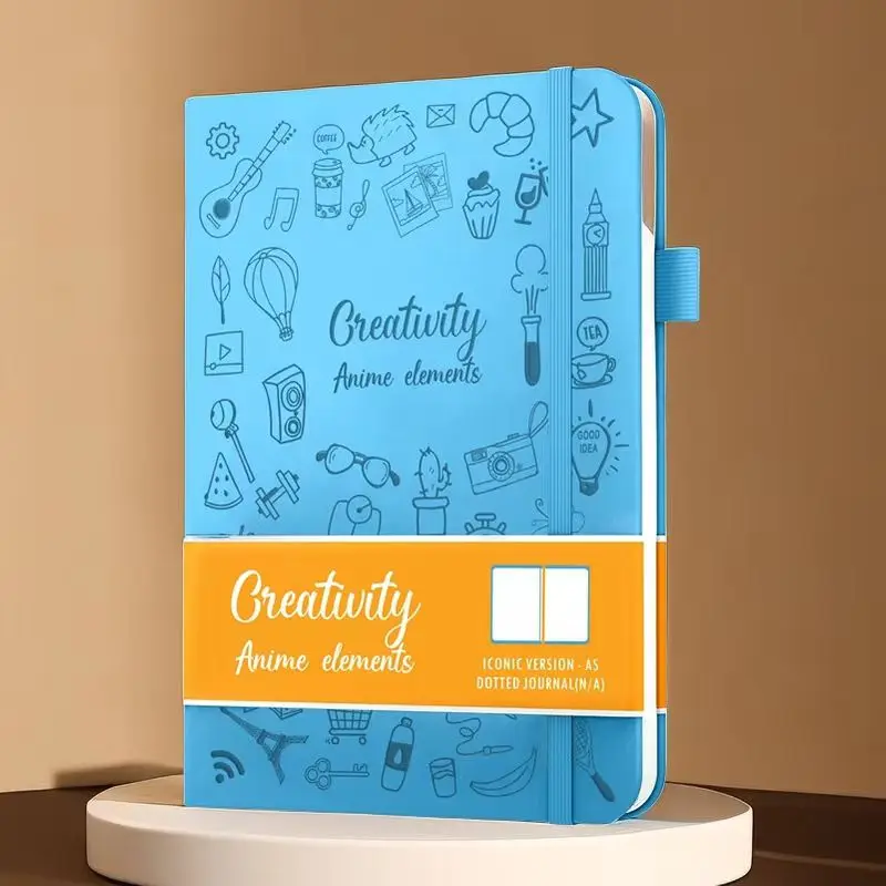 Cuaderno A5 A Bloc de notas matriz de puntos línea Horizontal página interior cinta de doble Color. Compre y obtenga un Bolígrafo De metal al mismo tiempo