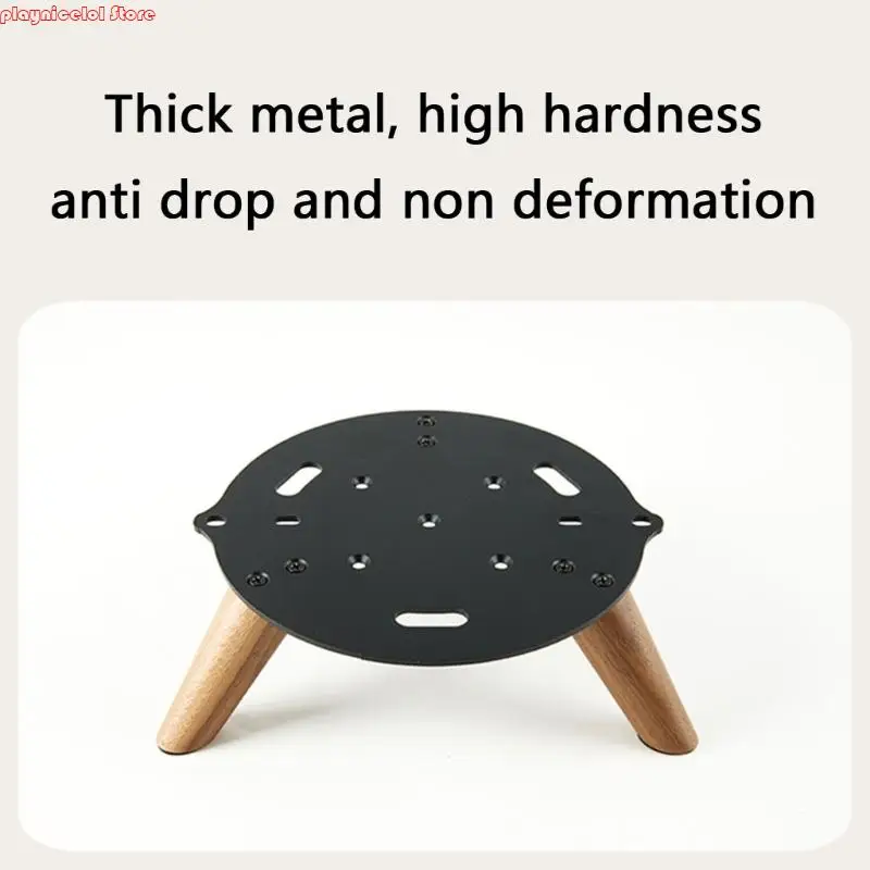 E8BA مكبرات الصوت حامل سطح المكتب المعدني مع التخميد الاهتزاز لمكبرات صوت إسفين تشكيل B&W