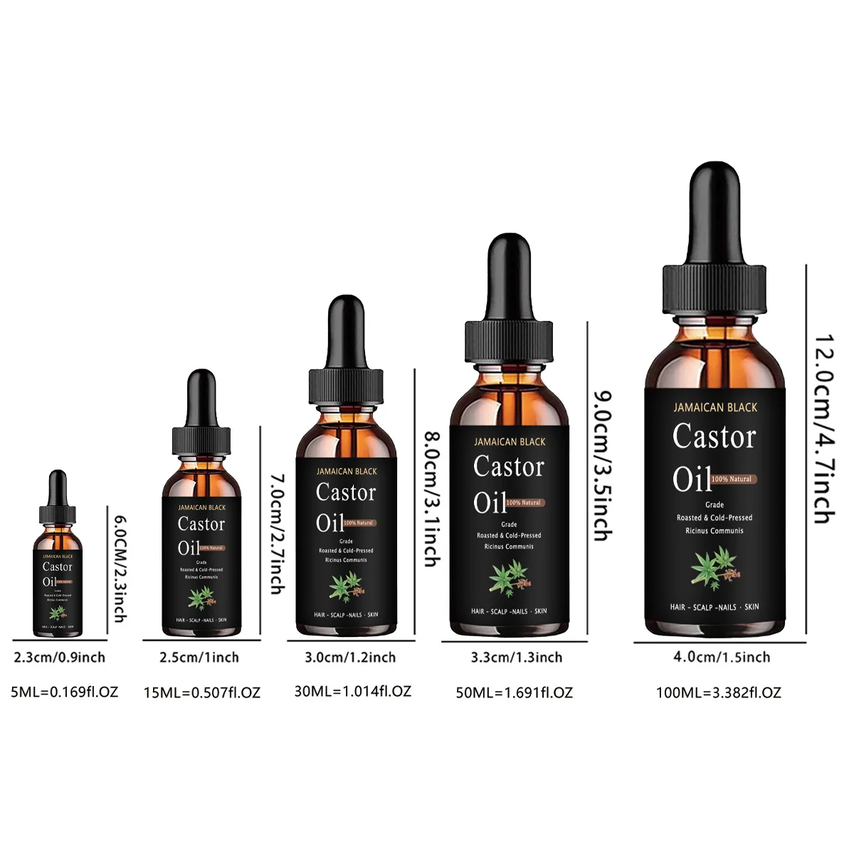 TRSTAY Jamaica Black Pure Natural Castor Oil Hair Treatment Moisturizing Strong Scalp Environment Healthy Hair Care