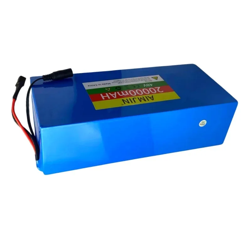 AIMJIN 13S5P 48V 20000MAh 18650 lithium battery pack with built-in BMS 500-1000W replaceable battery