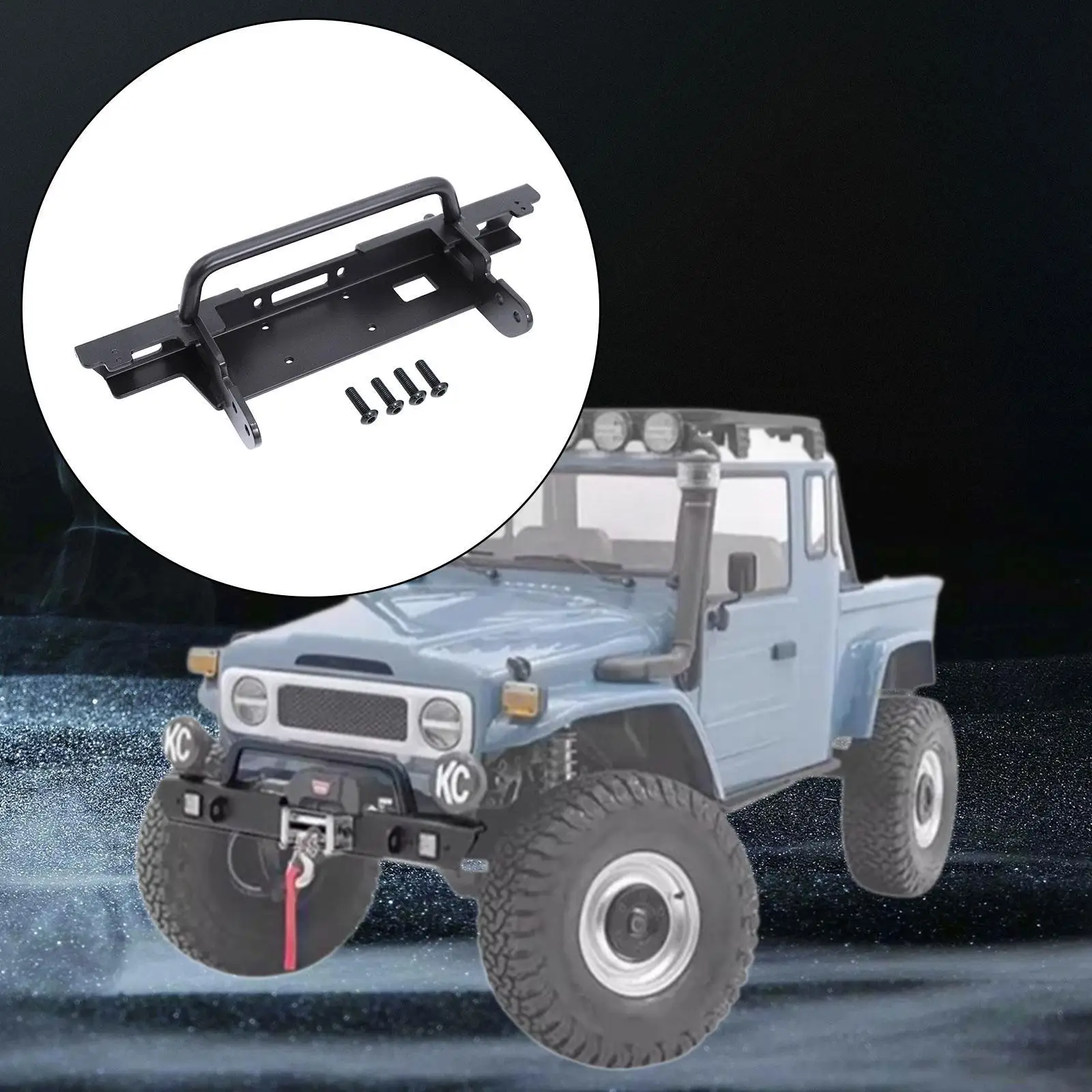 1/10 RC Car Bumper Easy Installation High Performance High Simulation Upgrade
