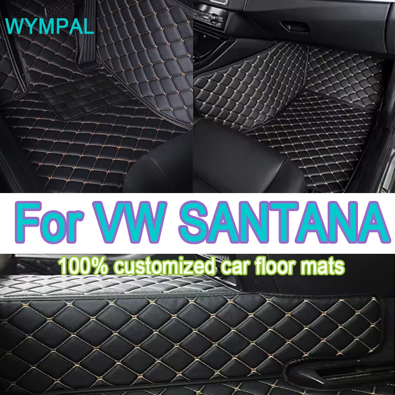 

Luxury Car Floor Mats For VW VW SANTANA 1999 2000 2001 2002 2003 2004 2005 2006 2007 Custom Auto Foot Pads Interior Accessories