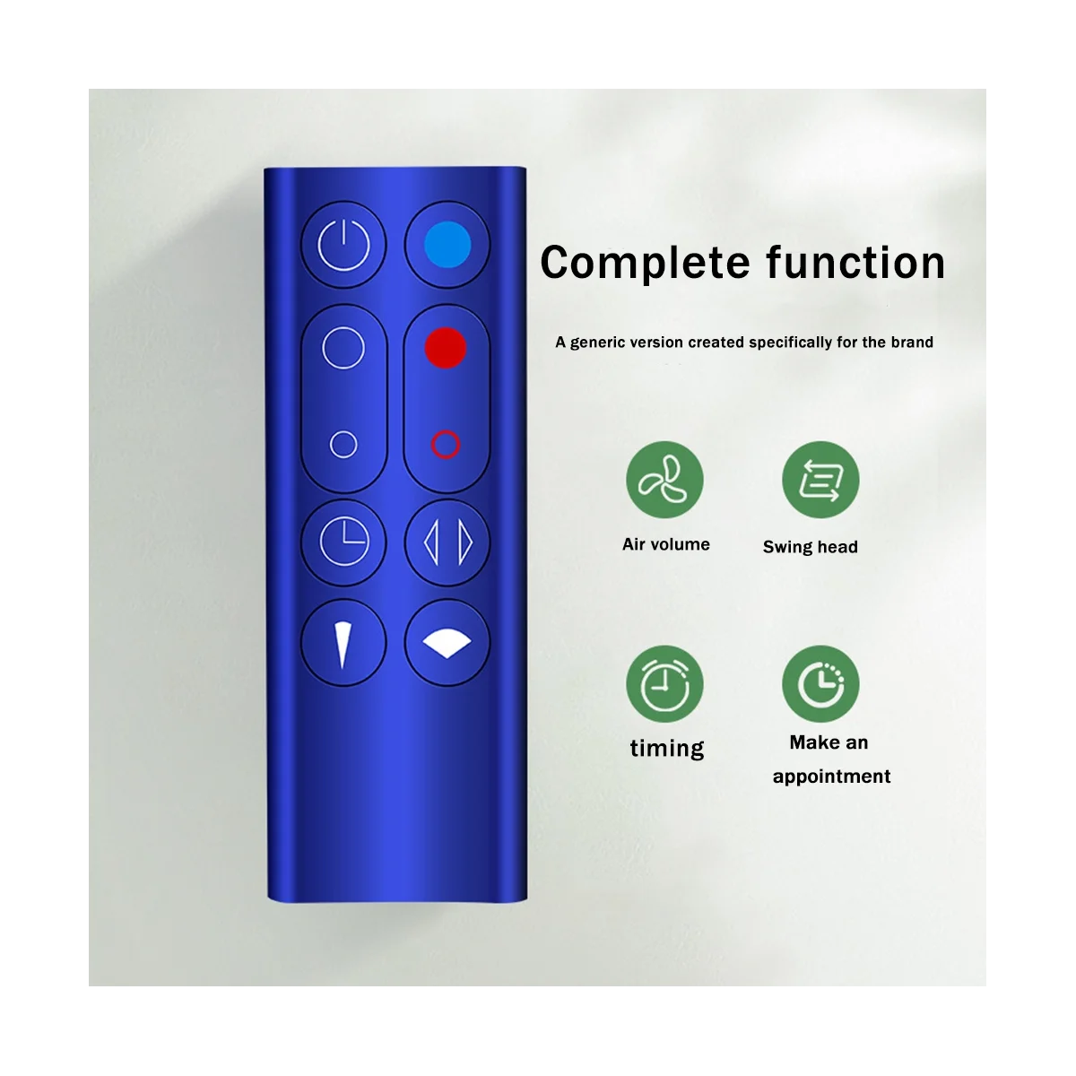 Replacement Remote Control Suitable for Dyson AM09 HP00 HP01 Air Purifier Leafless Fan Remote Control Silver