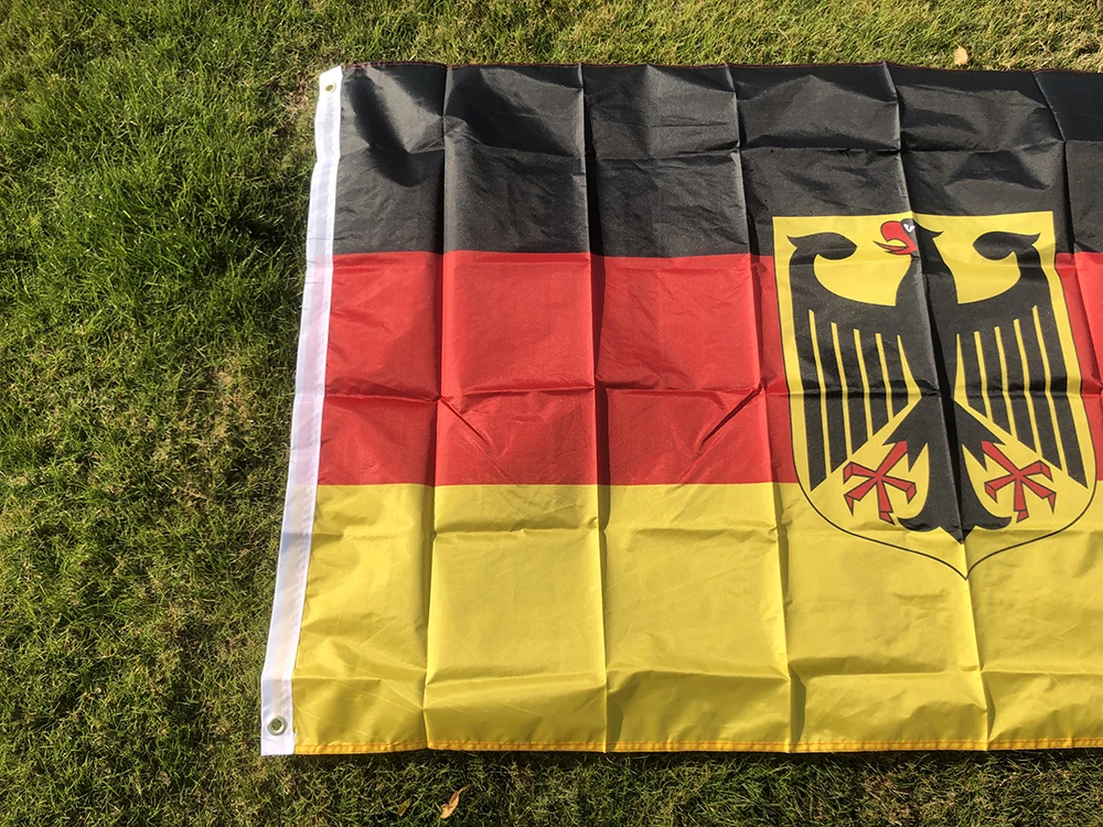 SKY FLAG Germany National Emblem Flag 3x5Fts 90X150cm double penetration polyester hanging Germany National Emblem Flag banner