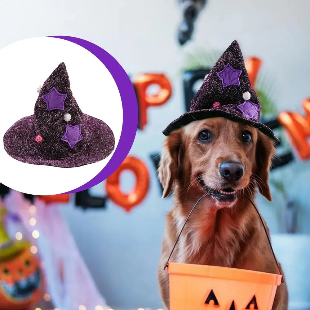 

Light Pet Cloak Pet Halloween Costume Set for Small Dog Cat Kitten Witch Cloak Hat Cute Cosplay Cloak Dress-up for Halloween