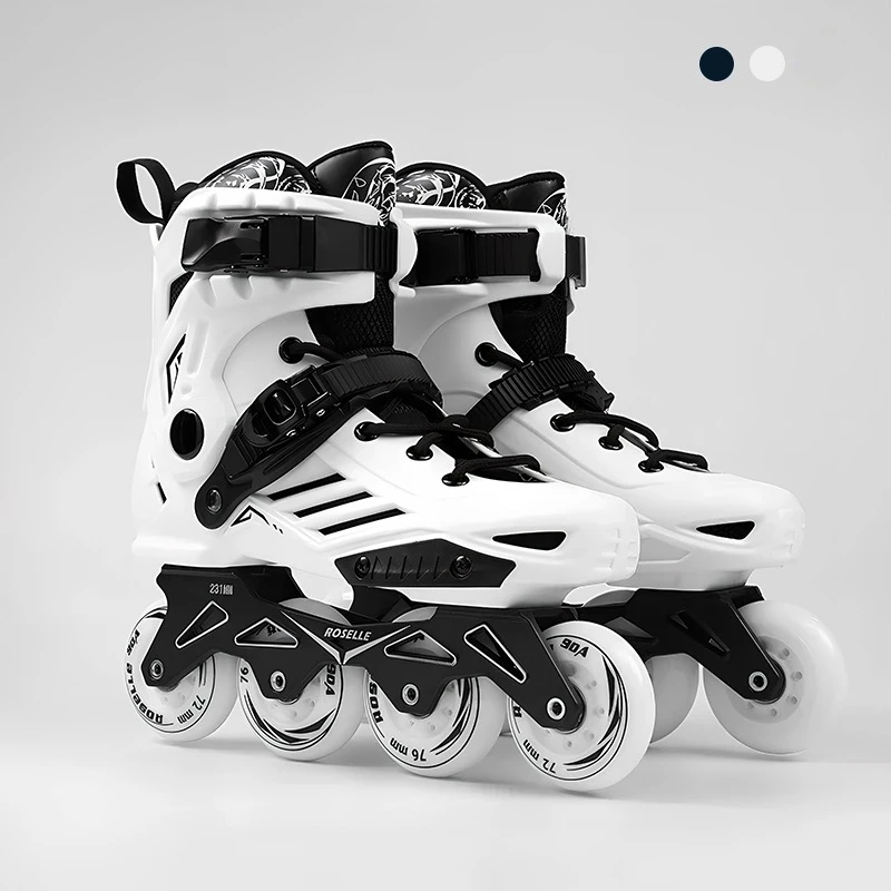 Роликовые коньки для фристайла для взрослых, начинающих, унисекс, роликовые коньки, городские однорядные туфли для катания на коньках для мужчин и женщин, колледж