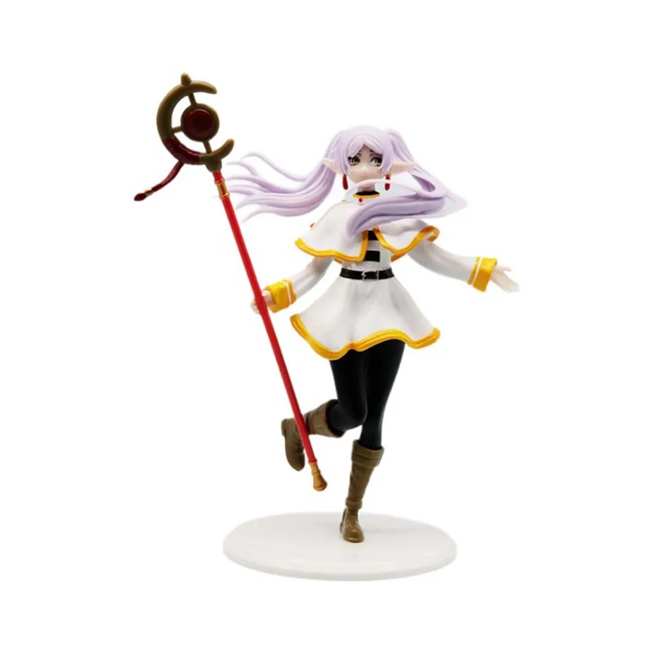 Figura Frieren de 18cm, Figuras de Frieren no Funeral, Super Kawaii, Estátua de PVC de Desenho Animado, Modelos Fofos, Bonecas de Coleção, Presentes