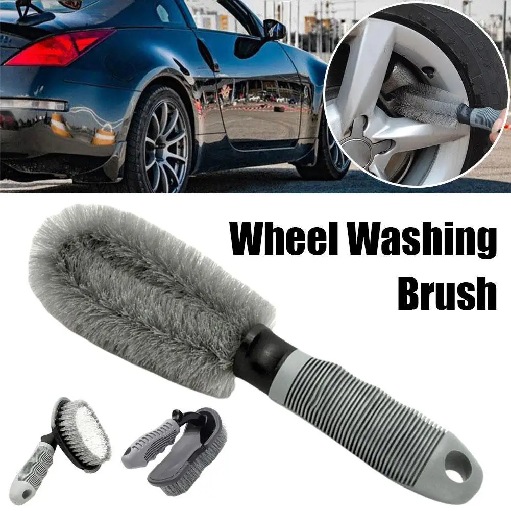 

Wheel Washing Brush Non-Slip Handle Ceyes Microfiber Rims Spokes Wheel Barrel Brake Caliper Car Fiber SEAMETAL Premium