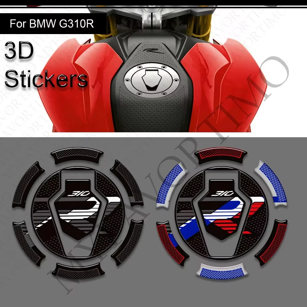 

Для BMW G310R G 310R 2021-2024 2025 Защитная накладка на бак Боковые ручки Газ Мазут Комплект Колено 3D Наклейки Наклейки Обтекатель Крыло