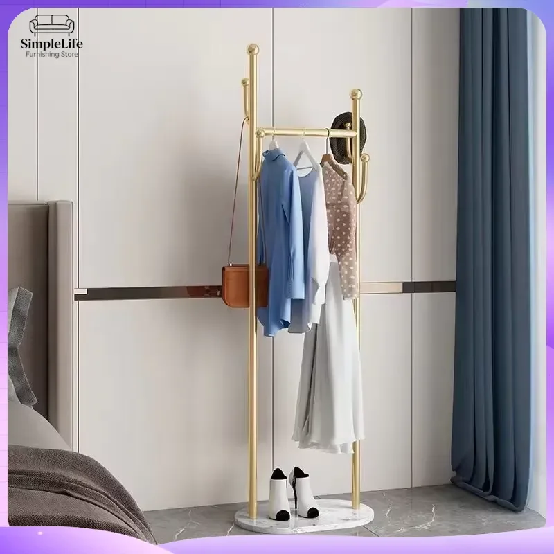 Luxury Floor Coat Rack Stand Creative Marble Base Hanger for Bedroom Living Room Home Furniture Heavy Duty Clothes Hat