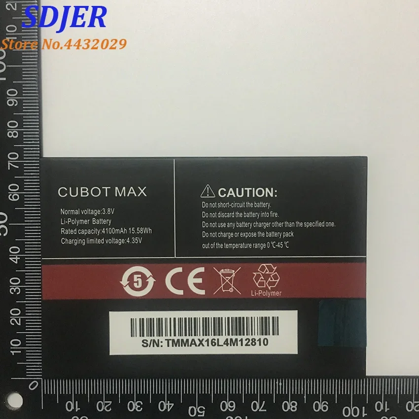 100% New CUBOT MAX Battery 4100mAh Replacement backup battery For CUBOT MAX Cell Phone In Stock