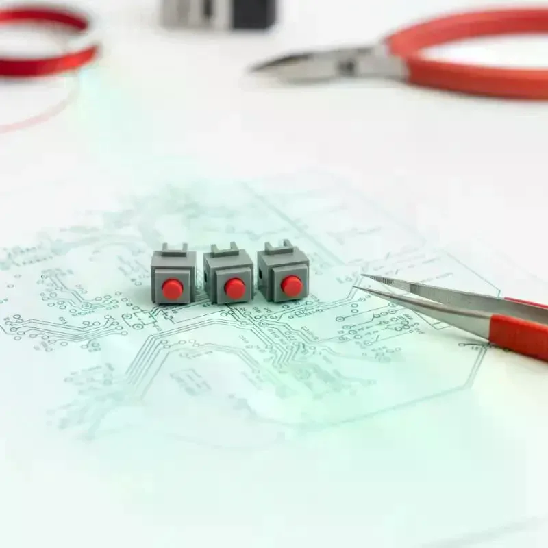 Kailh 6x6x7.3mm Silent Switch 10Pcs For Wireless Mouse Mute Micro Button Replacement Extra Quiet DIY Accessories