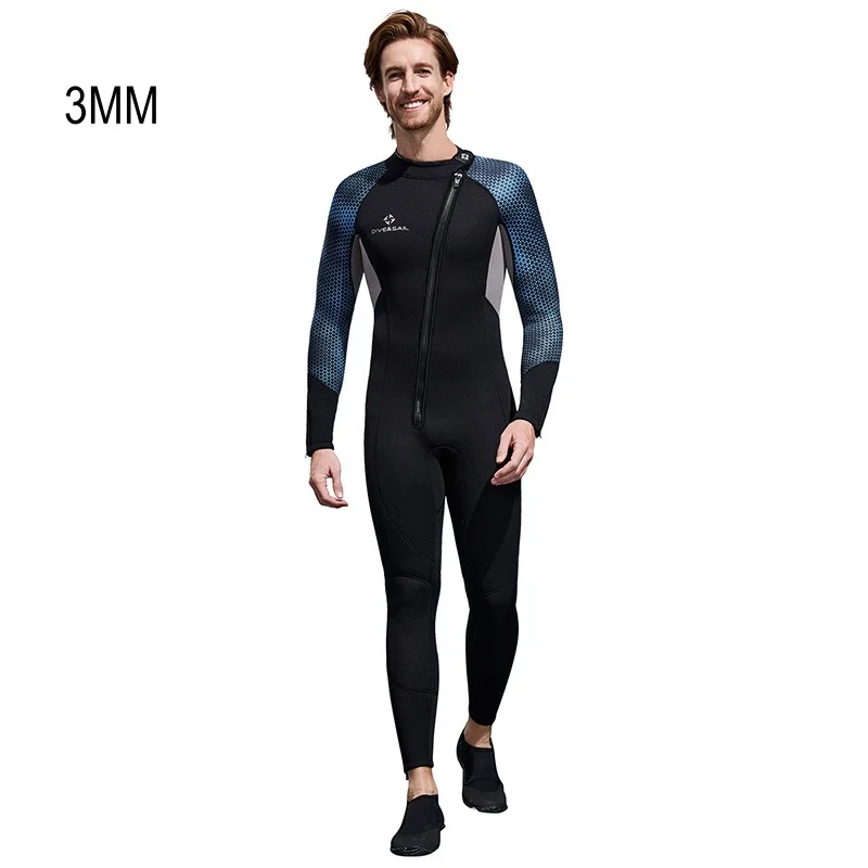 

3MM Men Full Body Scuba Outdoor UnderWater Hunting Spearfishing Kayaking Snorkeling Swim Diving Suit Neoprene Keep Warm WetSuit