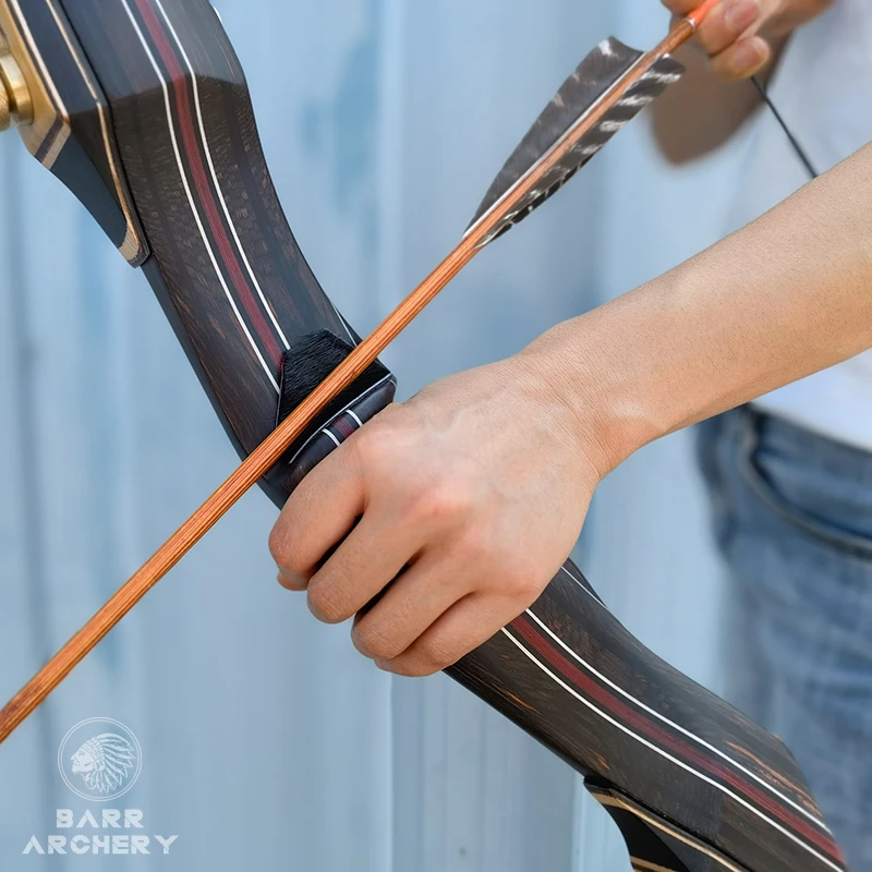 Barrbows Black Elk High-end Traditional Recurve Bow Take-down Handmade Laminated Wood Hunting Target Shooting Archery Bow