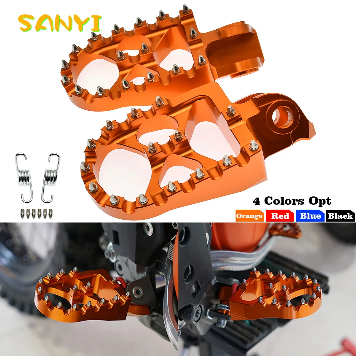 Footrest Foot Pegs Footpegs Rests Pedals For KTM 690 950 990 1050 1090 1190 1290 ADVENTURE R S T Footpegs EXC 250 300 EXC-F 350