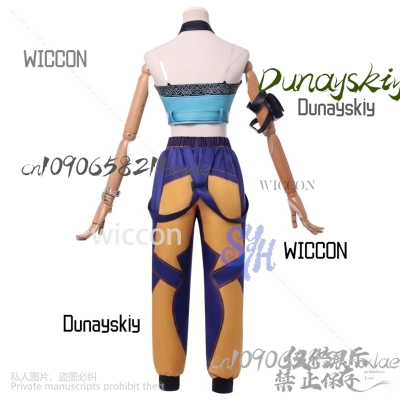 Kawaii Korea Girls Y2K Idol Stage Uniform Huntrix KPop Demon Hunters Zoey Girls Groups Sexy Top Pants Wig Earring Halloween