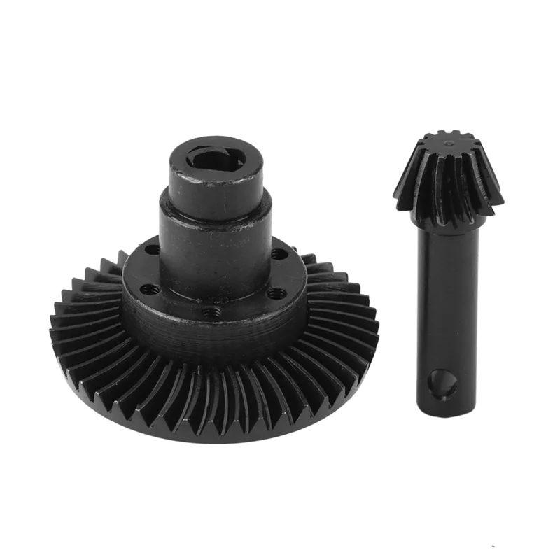 Y19A 12T 43T Metal Steel Helical Bevel Axle Gear Pinion Gear Set for Axial SCX6 1/6 RC Crawler Car Upgrade Parts