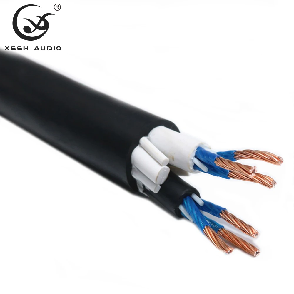 Массовый шнур YIVO XSSH HIFI DIY Аудиоудлинитель Провод динамика Кабель OEM ODM 18 мм OD OCC Основные динамики для усилителя CD-плеера