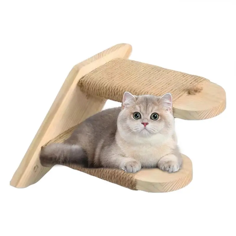 

Cat Wall Steps Cat Climbing Shelf Wall Mounted Reversible Stairs EcoFriendly Sisal Rope Cat Stair Pet Furniture Cat Stair Supply