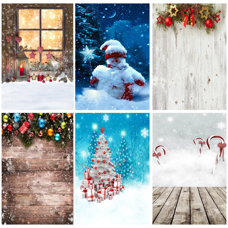 Vinyl Custom Christmas Theme Photography Background Children Portrait Backdrops For Photo Studio Props  CXZM-40