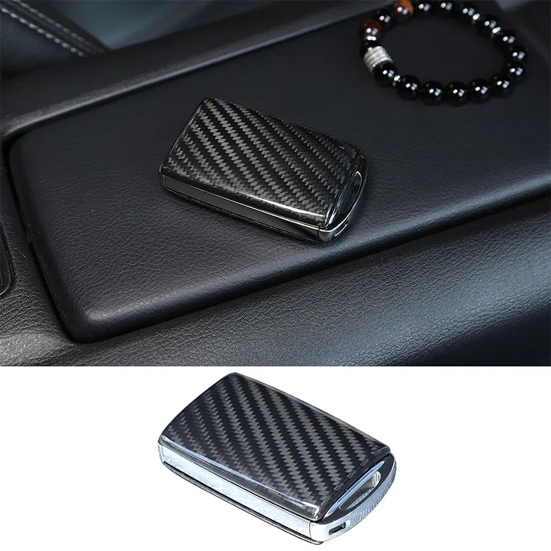 For Mazda MX-5 ND 2016 2017 2018 2019 2020 2021 2022 2023 Real Carbon Fiber Car Key Protective Cover Cover Trim Car Accessories