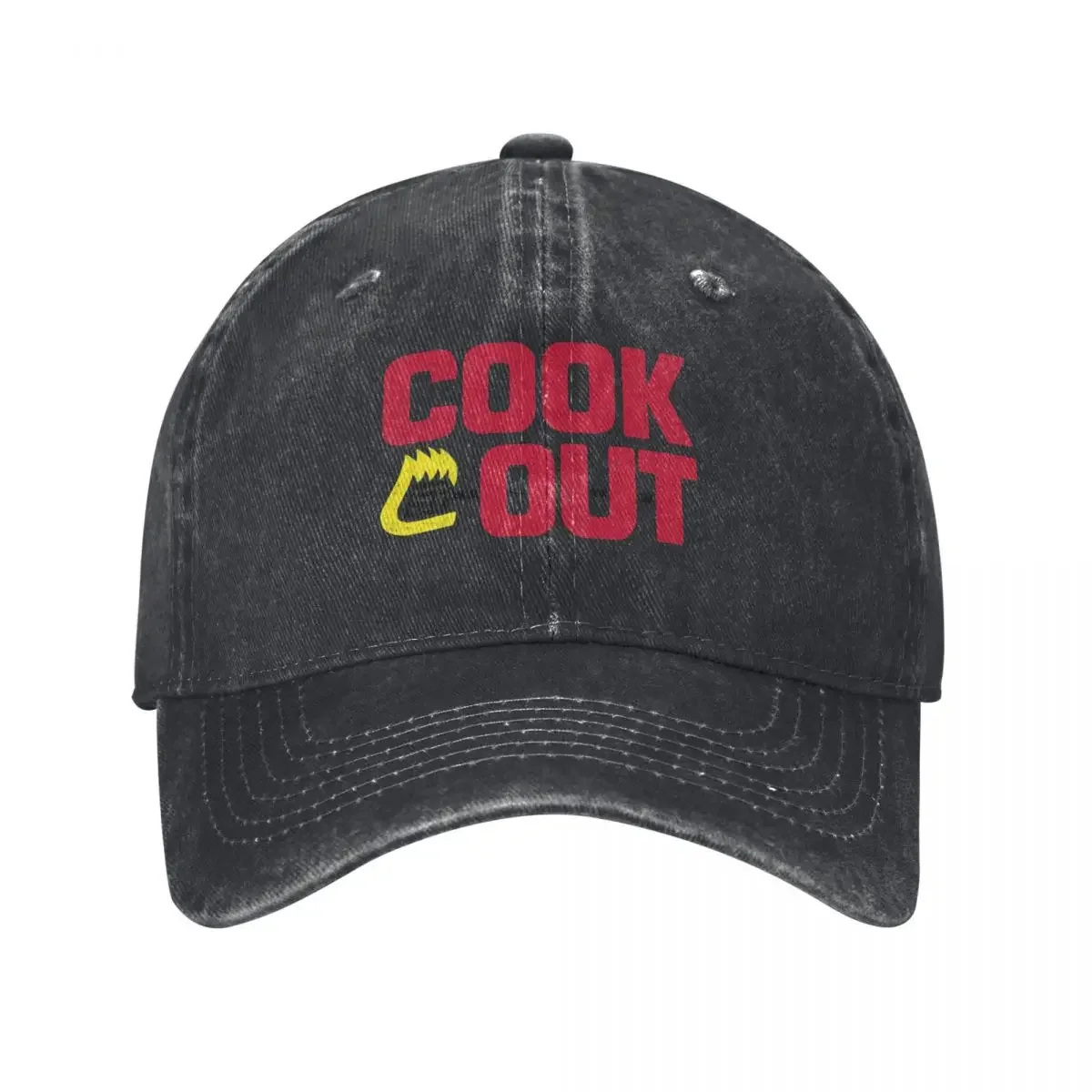 

Cookout - Vintage Chalk Texture - Red & Black Baseball Cap Mountaineering party Hat Women Caps Men's