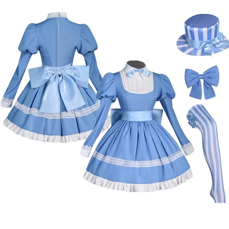 

Panty Cosplay Cartoon Stocking Costume Adult Women Panty Maid Dress Hat Tie Stockings Outfits Halloween Carnival Party Suit