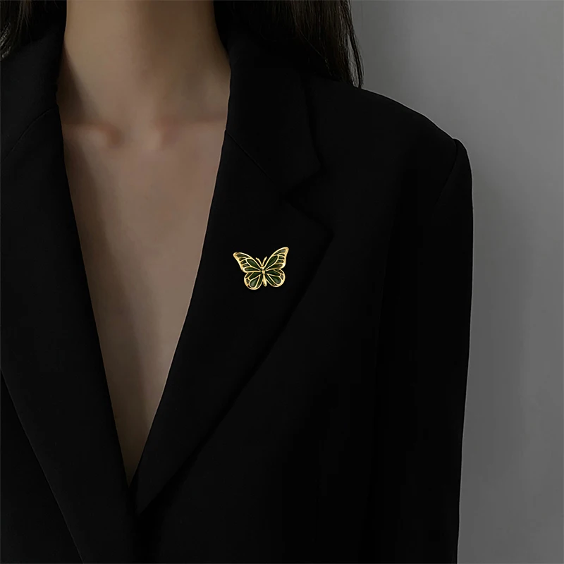 Personality Super Fairy Butterfly Brooch Corsage Women's suit pin High-end exquisite fashion accessory gift