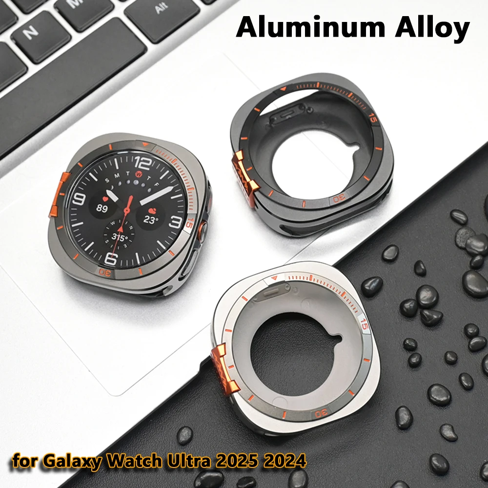 

Металлический защитный чехол для Samsung Galaxy Watch Ultra 2025 PC и чехол из сплава для Galaxy Watch 7 Ultra 47 мм, защитная пленка для экрана