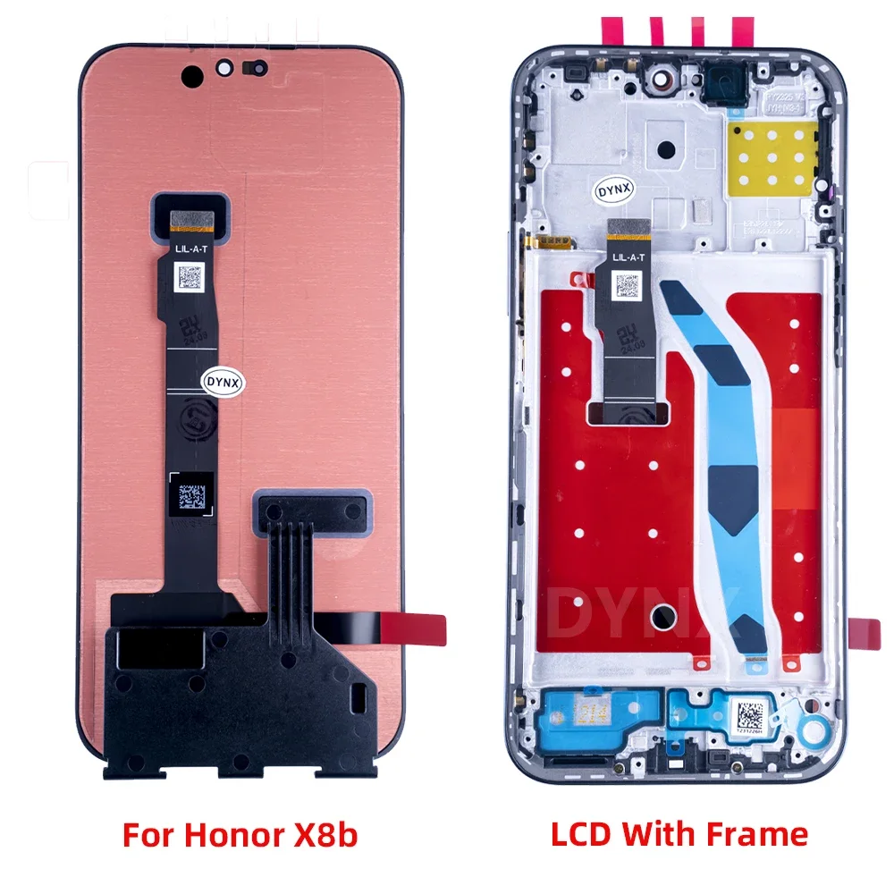 AMOLED For Huawei Honor X8b LCD LLY-LX1, LLY-LX2, LLY-LX3 Display Screen Frame Touch Panel Digitizer For Honor X8B LCD