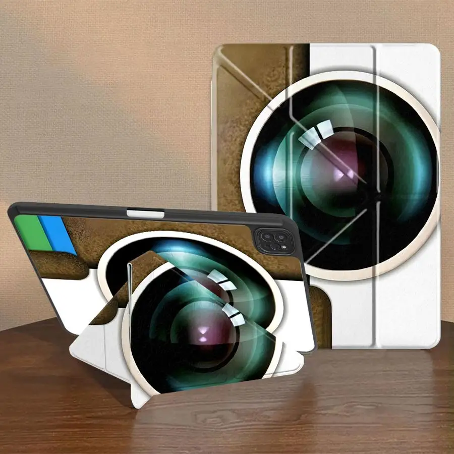 Machine Camera Art Tablet Case For iPad Air 4 5 M3 M2 M4 11inch Pro 11th 10th 9th 8th 7th 12.9inch Mini 6 7 Pro 2025 Holder