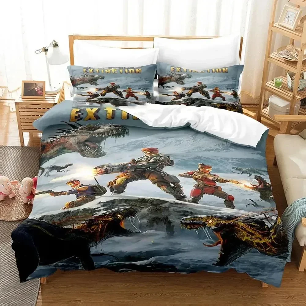 Game Second Extinction Bedding Set Duvet Cover Bed Set Quilt Cover Pillowcase Comforter king Queen Size Boys Adult Bedding Set