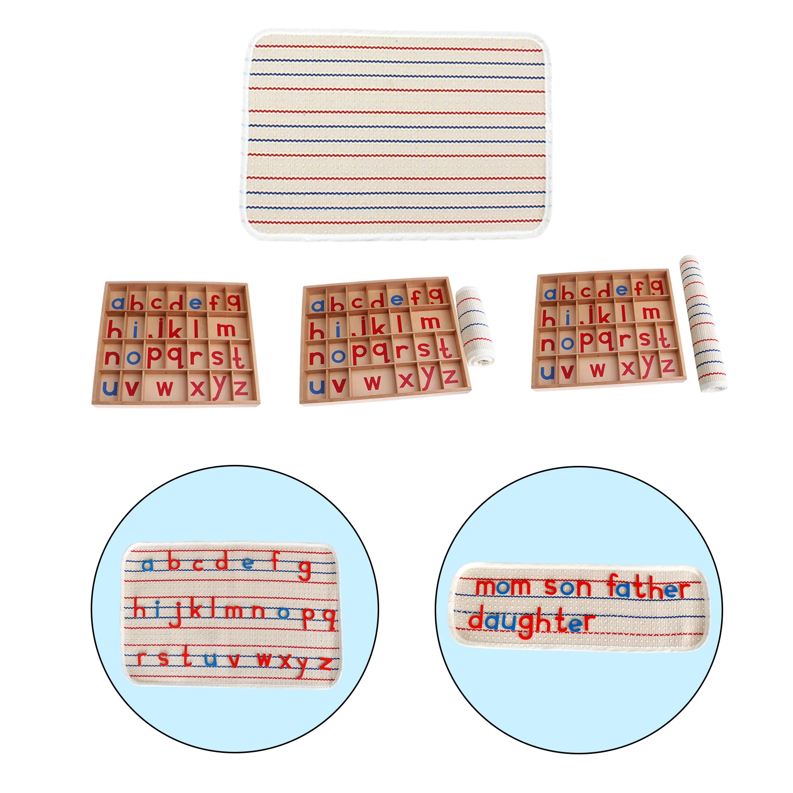 

Монтессори деревянные подвижные буквы для изучения языка с коробкой, развивающие игрушки для дошкольников, маленькие буквы для детей