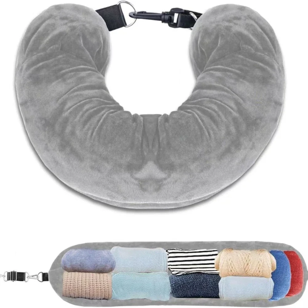 

Self-filling U-shaped pillow multifunctional deformable neck pillow dual-purpose children's plush toy