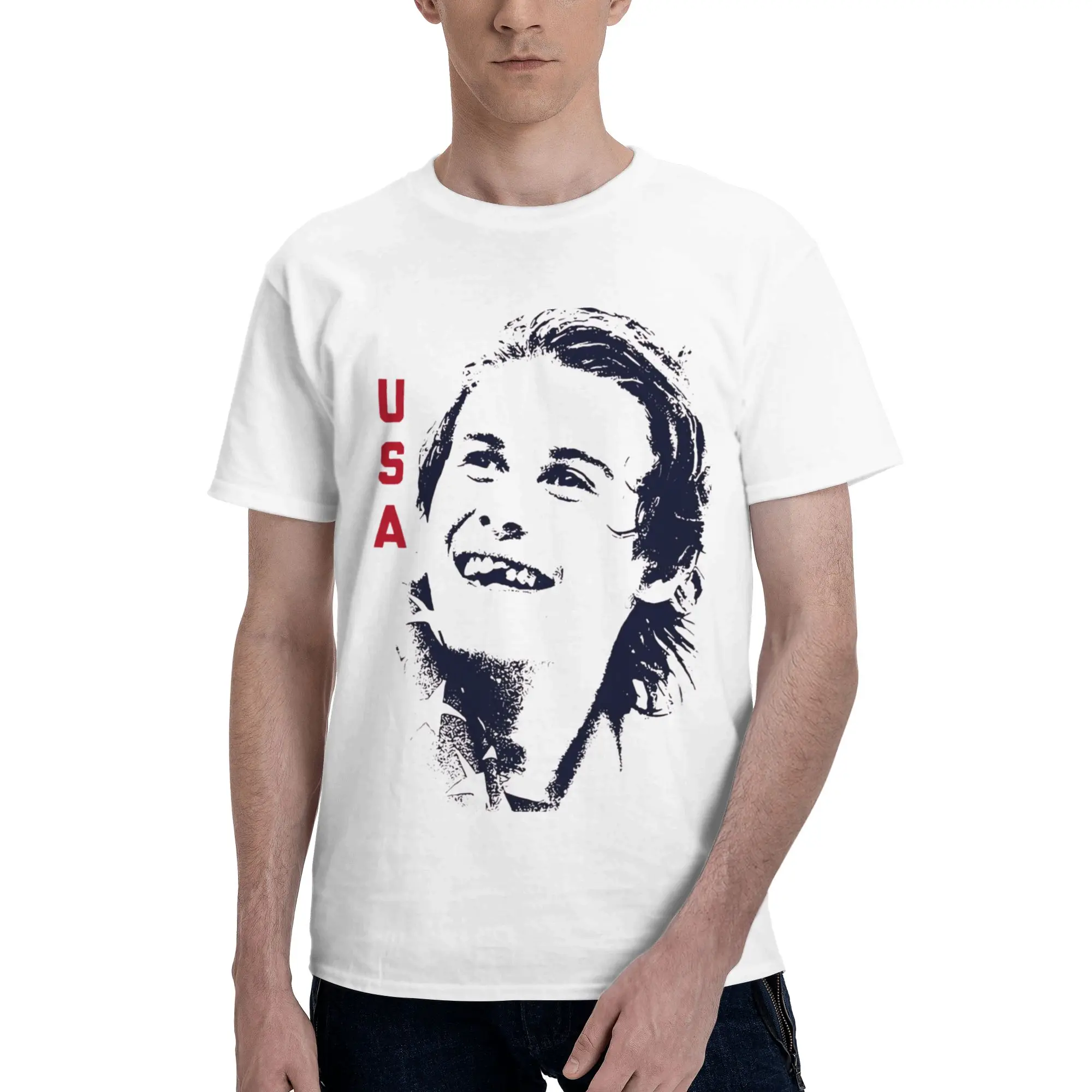 Men Women Graphic Jack Hughes Usa Gold Hockey  Tee T Shirt Pure Cotton  T-shirts Clothing