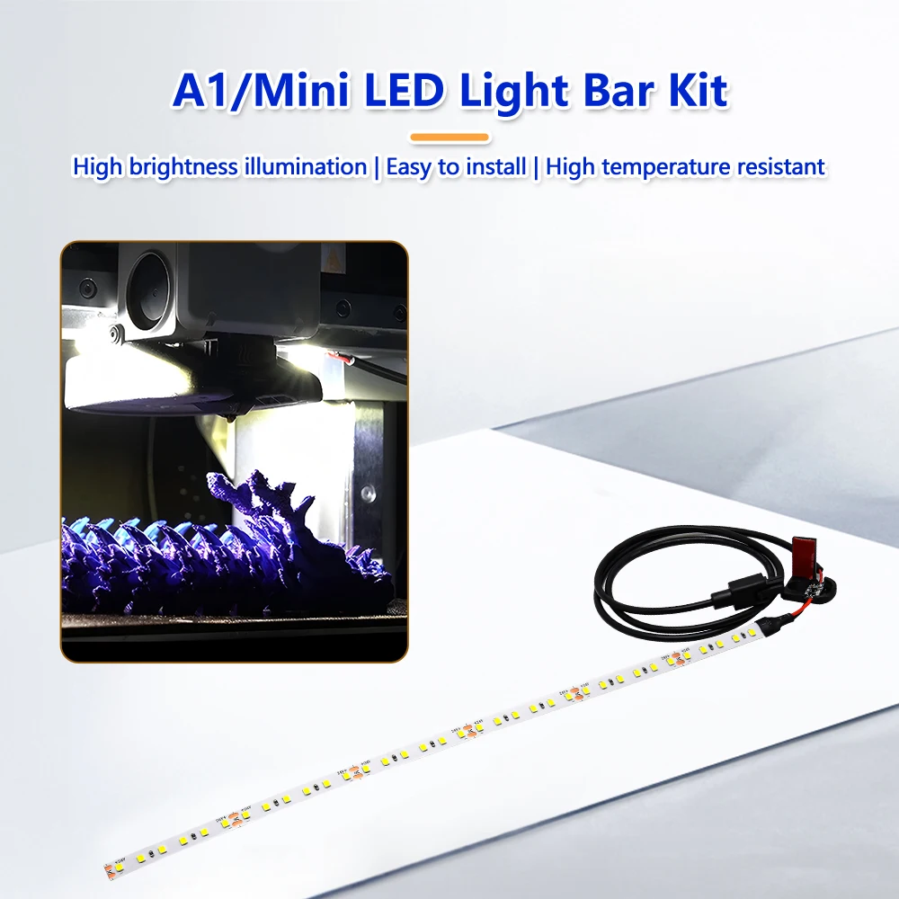 

Creativity LED Light Bar Kit For Bambu Lab A1/A1 mini 3D Printer Led Light Strip Bambulab a1 Accessories