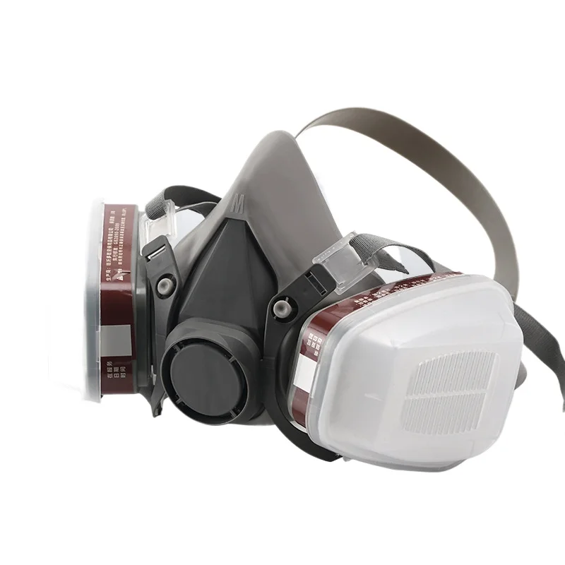 

6200 Half Face Dust Gas Mask Respirator For Industrial Paint Spray Chemical Organic Vapor With Filters Protection Widely Used
