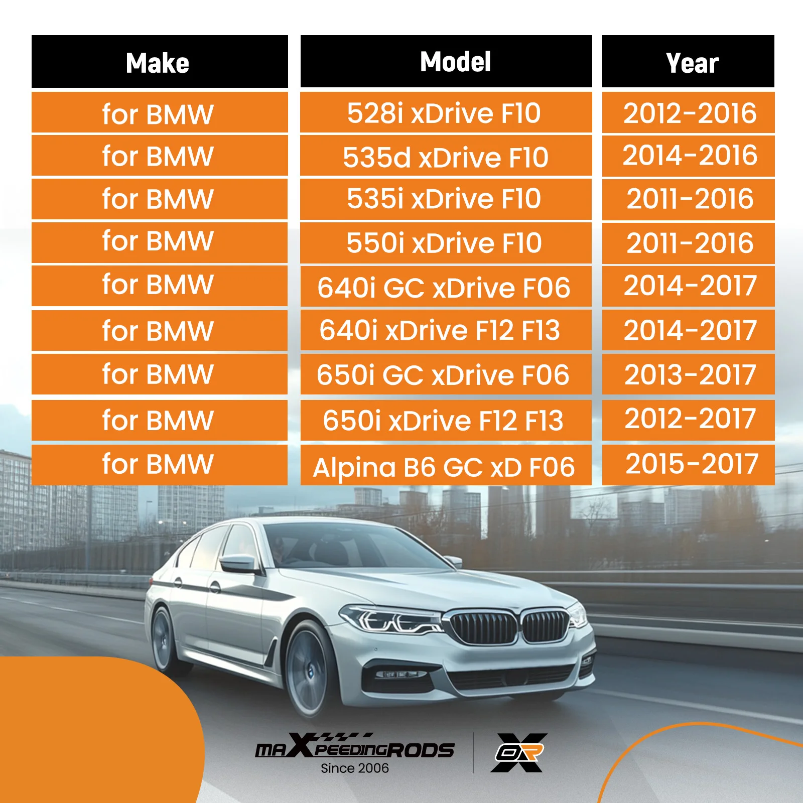 

Передние левые и правые рычаги подвески с шаровыми опорами 10PS для BMW 5 и 6 серий F06 F10