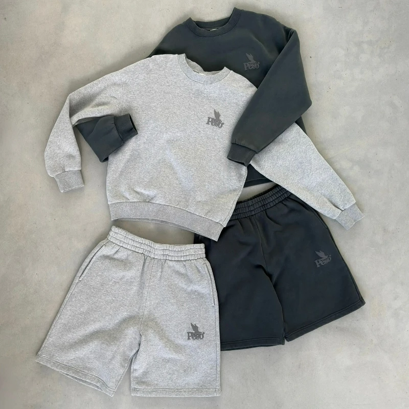 

Y2k модные брендовые однотонные спортивные повседневные шорты в стиле ретро, молодежная уличная одежда в стиле бойфренда, хлопковые свободные шорты унисекс