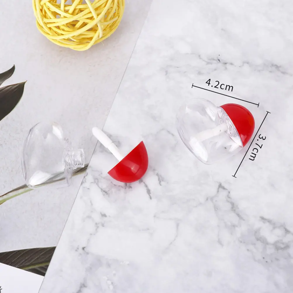 5 flaconi vuoti per lucidalabbra, portatili, adatti per i viaggi, tubi in plastica riutilizzabili per dispenser di rossetto, staccabili