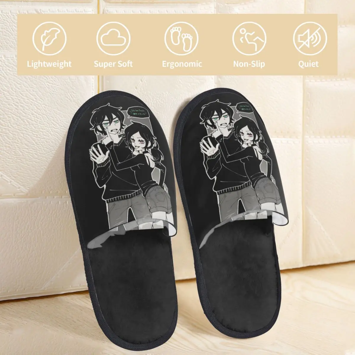 مخصص آشلي وأندرو نعش آندي و ليلي النعال رغوة الذاكرة الدافئة لينة النساء شبشب منزل غرفة نوم أحذية منفوشة