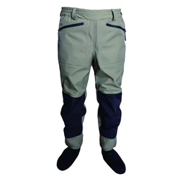 3 warstwy oddychające wodoodporne Fly Fishing talii Waders Stockingfoot High Pant Wader trwałe kaczki polowanie brodząc spodnie