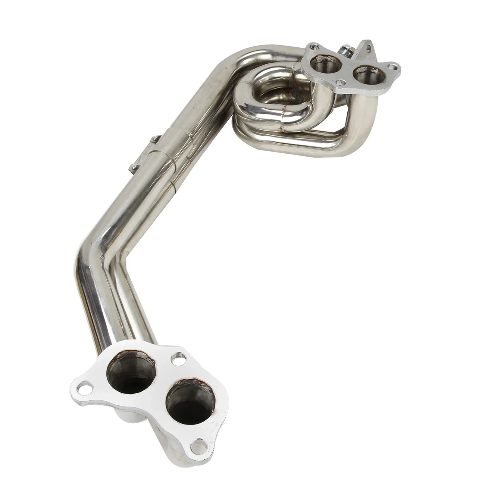 STAINLESS EXHAUST MANIFOLD 2-PIECES HEADER FOR 08-17 IMPREZA WRX/STI G3/G4 EJ25 Automobiles Engines Parts Exhaust Systems