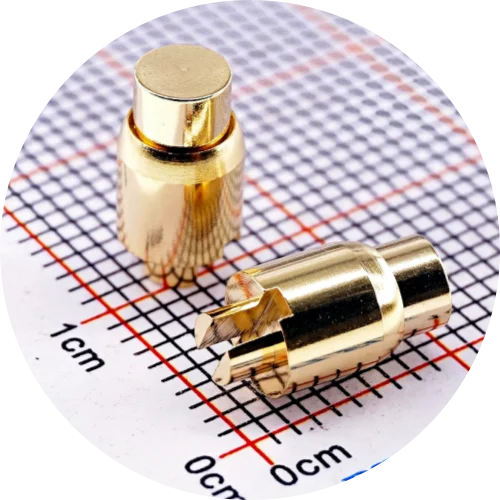 2/5 Stück federbelasteter Steckverbinder, Außendurchmesser 5,5 mm, Hochstrom-Pogo-Pin, 1 A, 2 A, 4 A, 5 A, 20 A, Batteriedadel-Testsonde, vergoldet – Detail 3