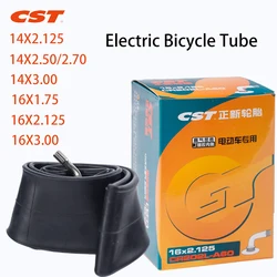 CST-neumáticos para bicicleta eléctrica, boquilla de gas curva de 14, 16, 18 y 20 pulgadas, 14x2,50, tubo interior de goma para bicicleta de niños, cámara 2,5/2,7/2.125, 3,0