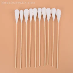 20pcs 20cm Wood Cotton Swab Health Medical Clean Sticks Buds Wood Cotton Head