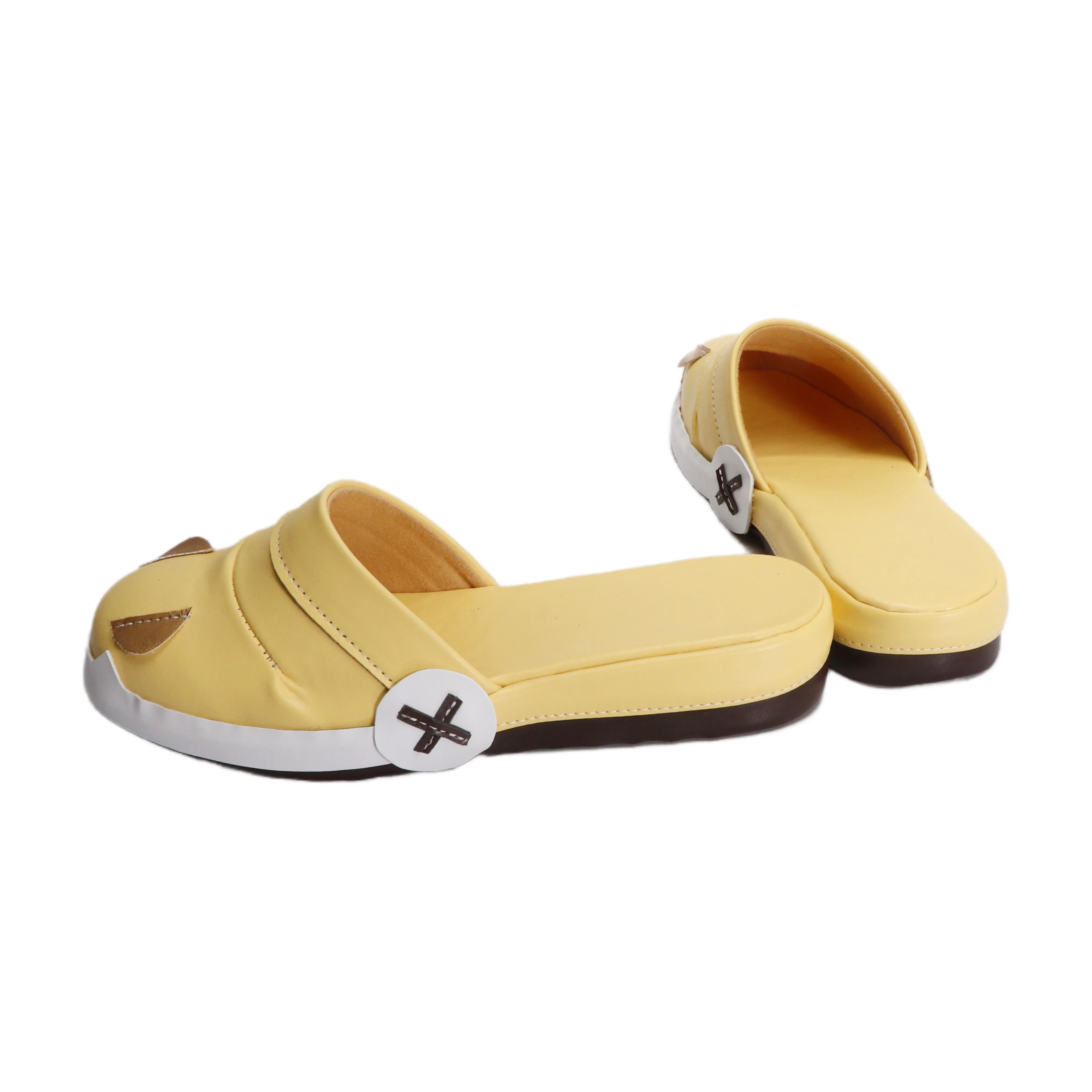 아이노 코스프레 신발 게임 겐신 임팩트 코스프레 소품 귀여운 노란색 슬리퍼 할로윈 카니발 파티 부츠 맞춤 제작