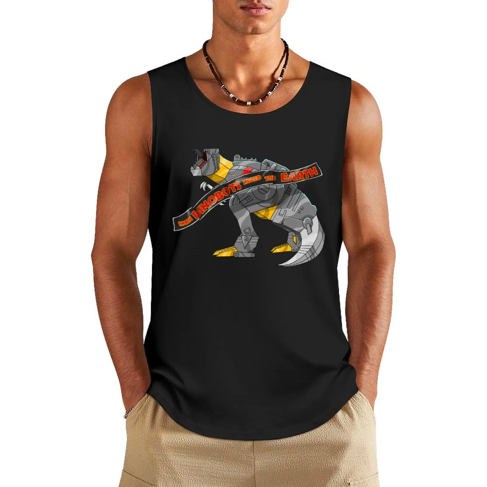 When Dino Bots Ruled The Earth Tank Top gym sleeveless