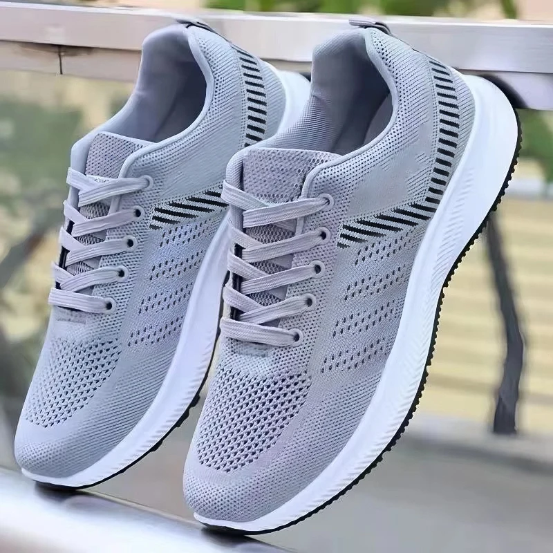 Men's casual light mesh sports shoes summer breathable cool running shoes fashion soft sole comfortable non slip male'ssneakers image 3